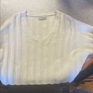 Urban Outfitters Cream V-Neck Sweater